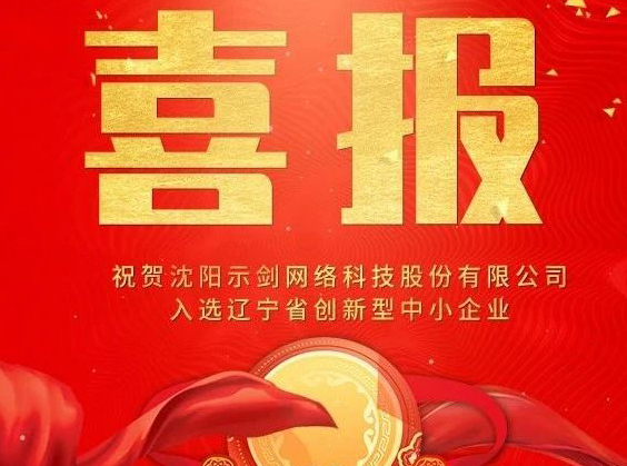 示剑网络成功入选“辽宁省创新型中小企业”